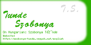 tunde szobonya business card